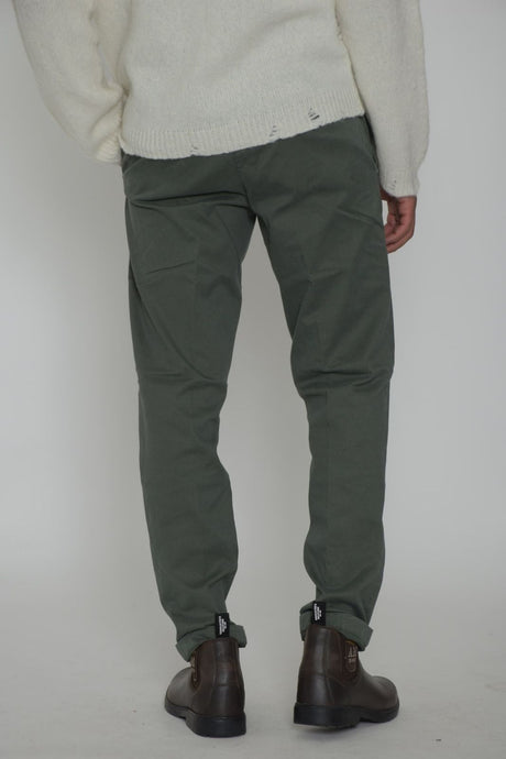 White Sand pantaloni uomo in gabardina