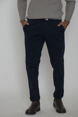 White Sand pantaloni uomo in gabardina
