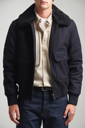 Belstaff Bomber Uomo Welder in misto lana Regular Fit