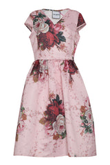 The Abito Milano Women's Midi Dress with Floral Print