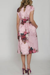 The Abito Milano Women's Midi Dress with Floral Print