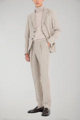 Manuel Ritz abito uomo slim in flanella di lana stretch