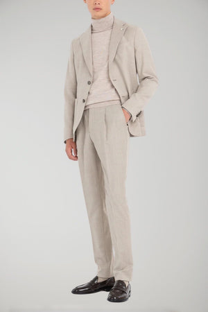 Manuel Ritz abito uomo slim in flanella di lana stretch