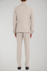 Manuel Ritz abito uomo slim in flanella di lana stretch