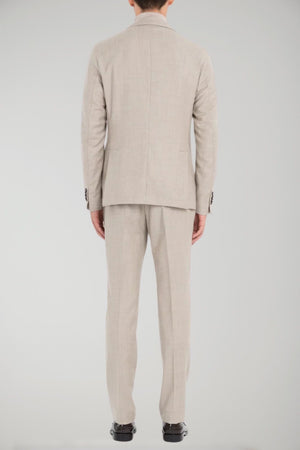 Manuel Ritz abito uomo slim in flanella di lana stretch