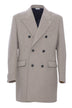 Manuel Ritz men's double-breasted coat in wool blend cloth