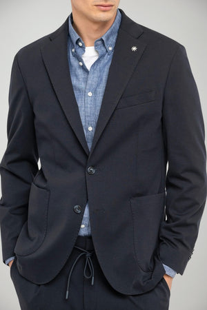 Manuel Ritz men's jacket with melange effect fabric