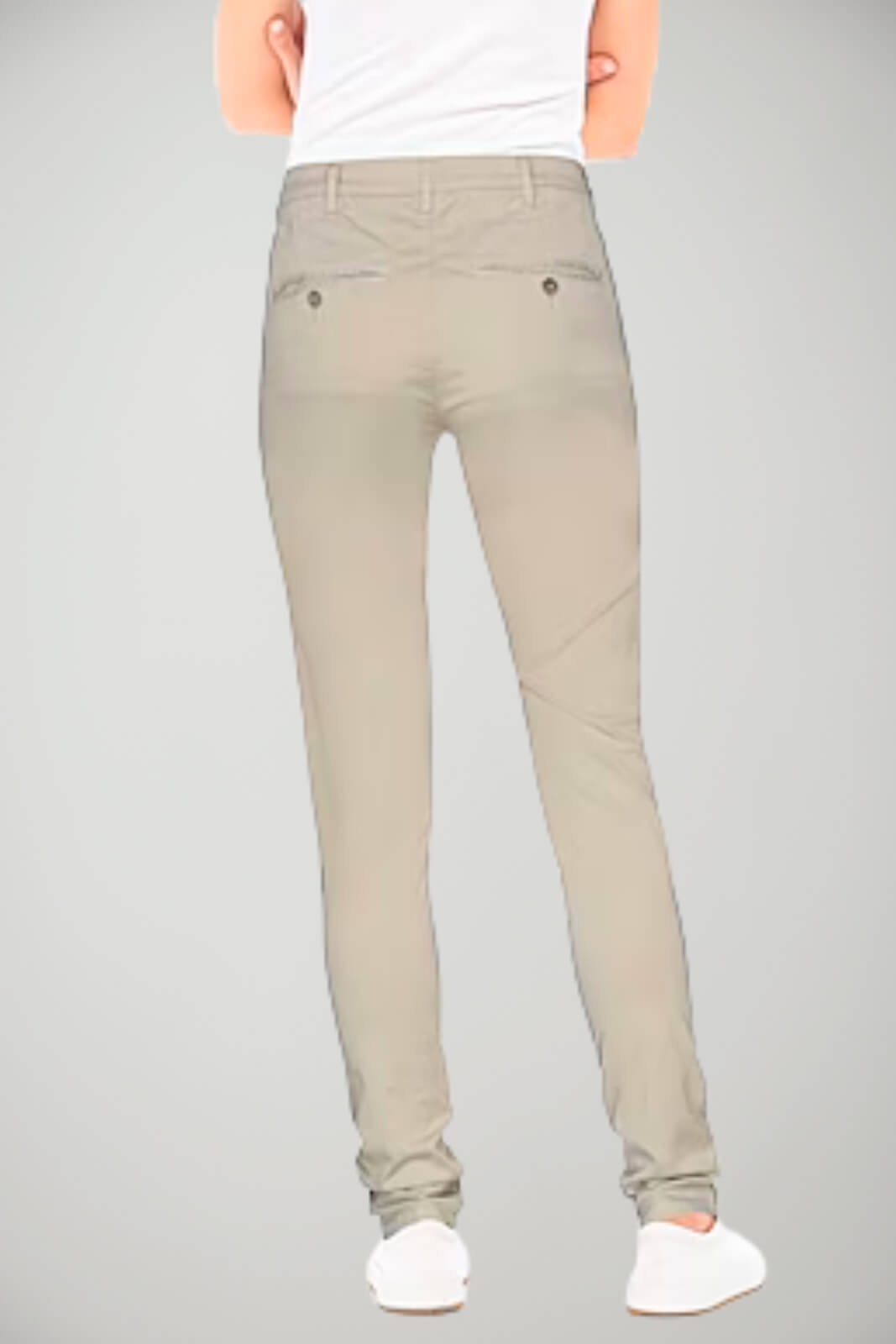 Pantaloni da donna 40 Weft chino in velluto tinta unita retro