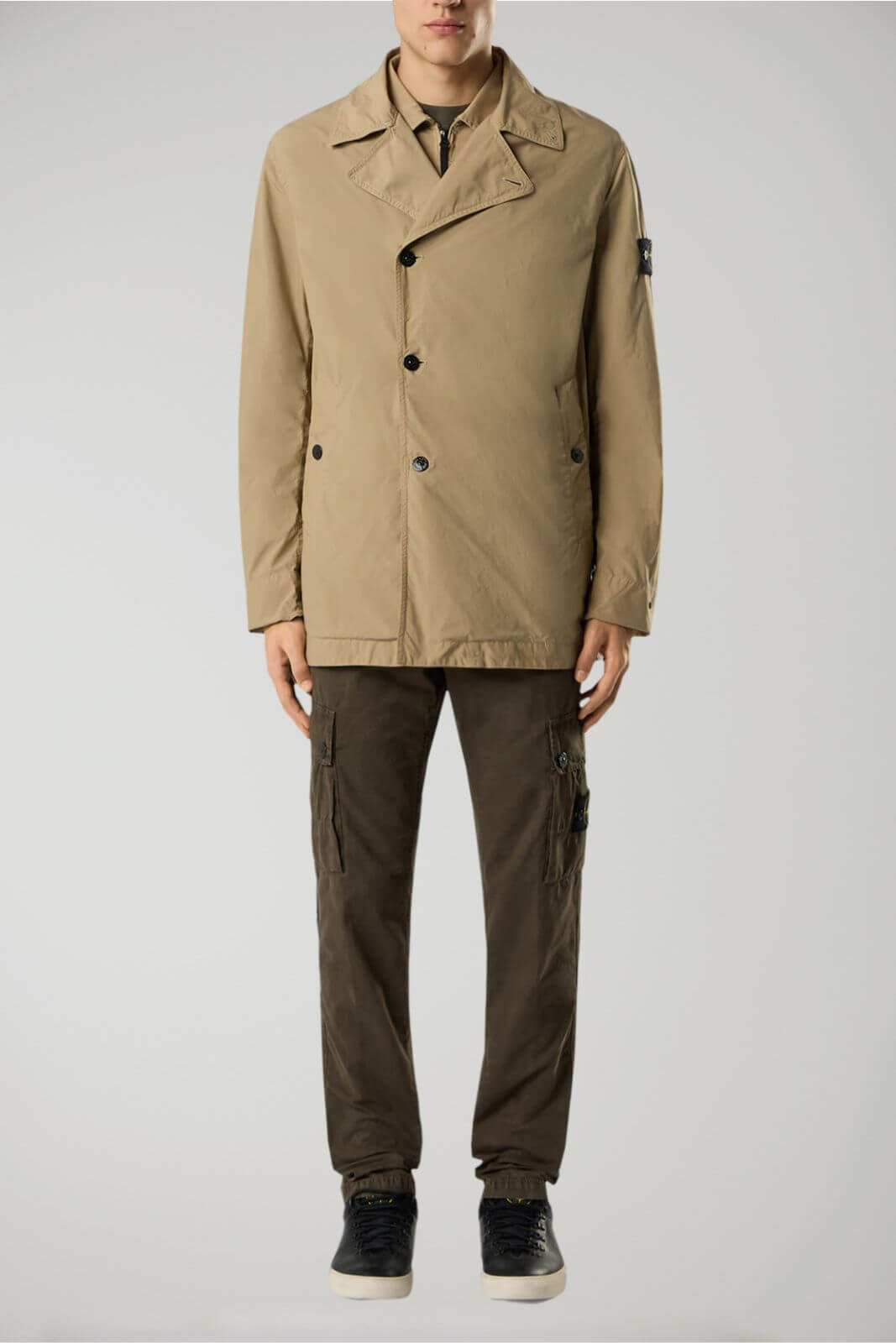 Stone Island trench uomo LIGHT COMPACT TOUCH POLY-TC