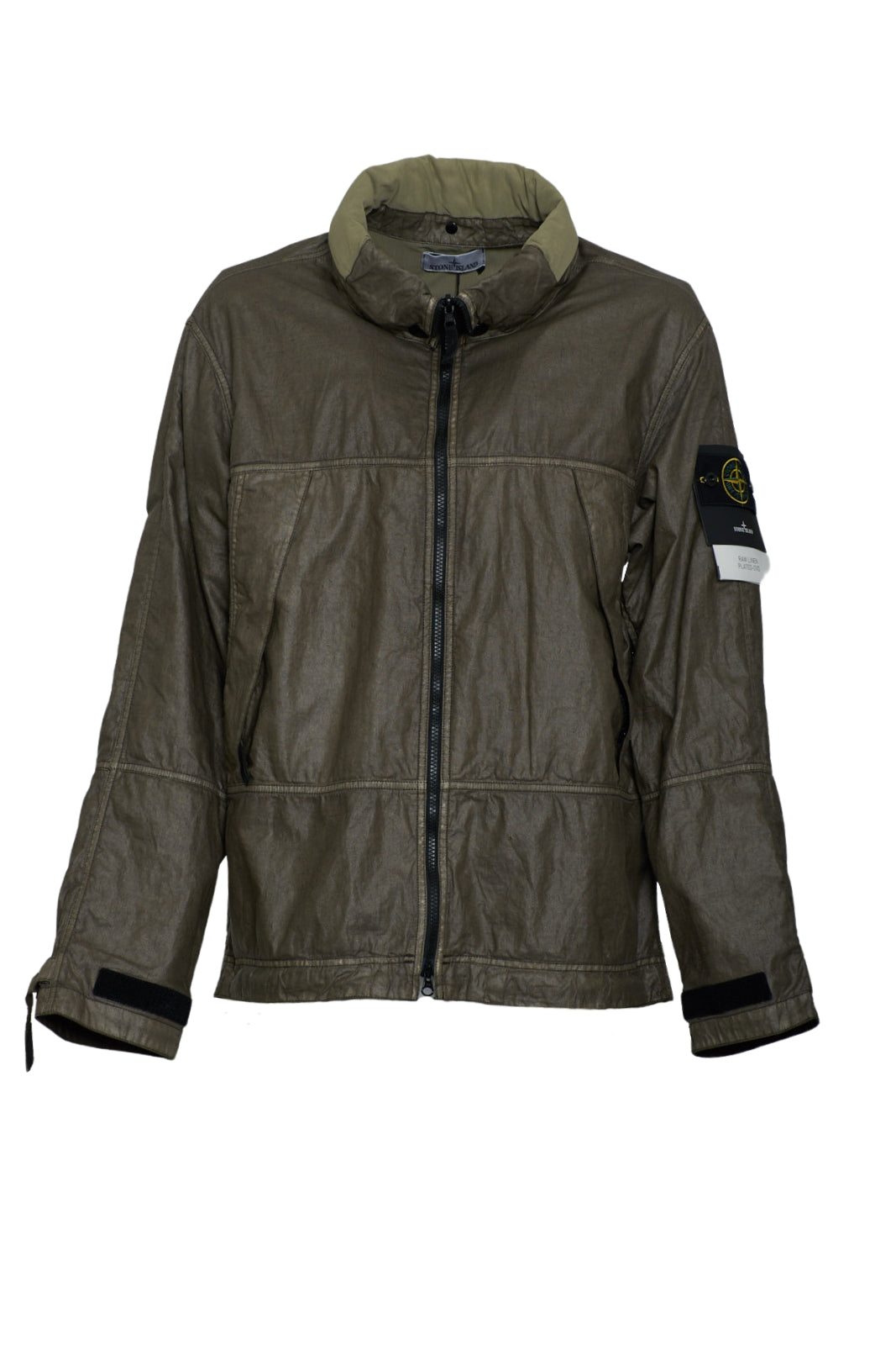 Stone Island men's jacket RAW LINEN PLATED-OVD