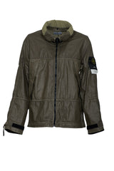 Stone Island men's jacket RAW LINEN PLATED-OVD