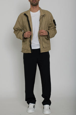 Chaqueta de nailon PANAMA-TC de aspecto orgánico para hombre de Stone Island