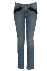 Ermanno Jeans Donna con applicazione di perle