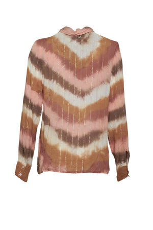 Eco Camicia Donna in degrade con dettagli in lurex