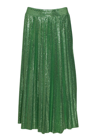 Eco Gonna in plissè con paillettes