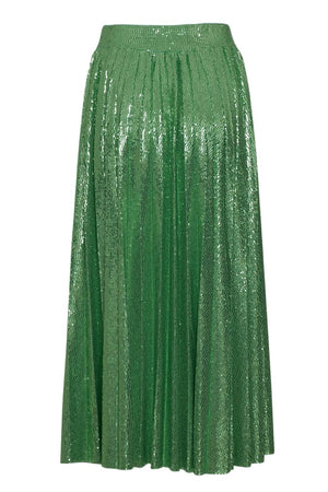 Eco Gonna in plissè con paillettes