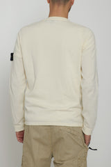 Suéter de hombre Stone Island ALGODÓN ORGÁNICO CRUDO LIGERO A MANO