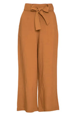 Pantalones cropped de mujer con fajín Surkana