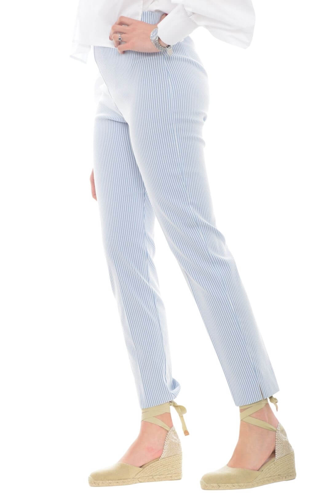 D Exterior Pantalone Donna stretch rigato