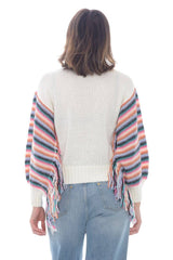 Jersey de mujer Vicolo con mangas estampadas.