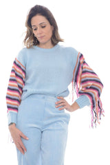 Jersey de mujer Vicolo con mangas estampadas.