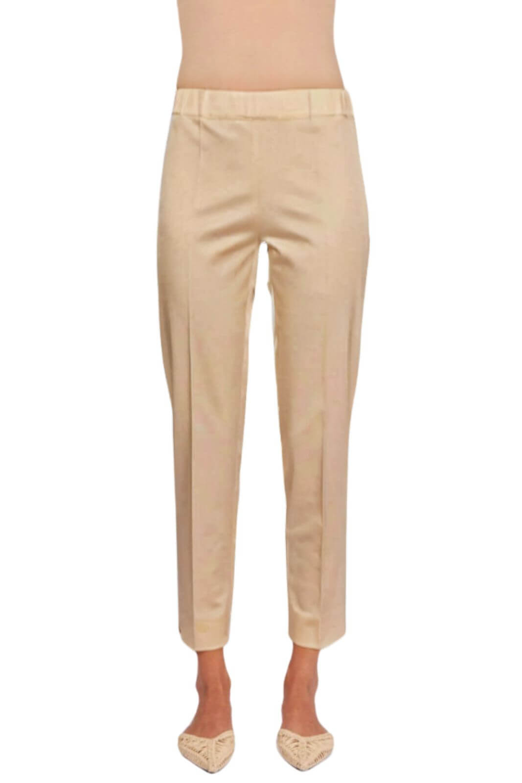D.Exterior Women's Trousers with Slit at the Bottom