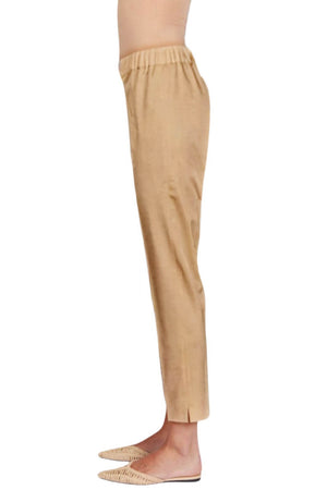 D.Exterior Women's Trousers with Slit at the Bottom