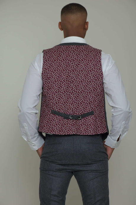 Loft1 Gilet Uomo con fantasia a pois