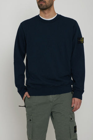 Stone Island men's sweatshirt MALFILÉ FLEECE 'OLD' EFFECT