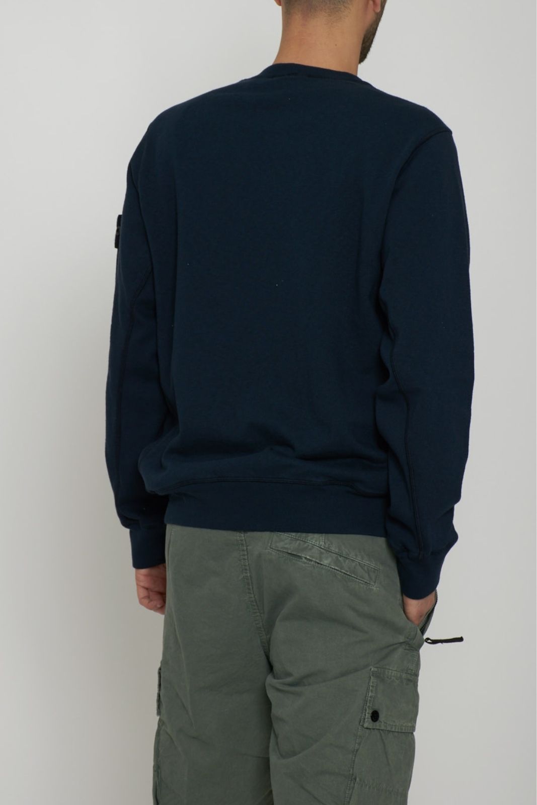 Stone Island men's sweatshirt MALFILÉ FLEECE 'OLD' EFFECT