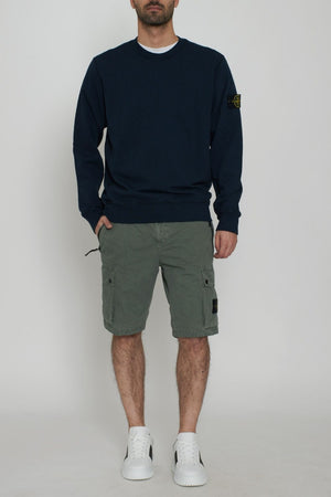 Stone Island men's sweatshirt MALFILÉ FLEECE 'OLD' EFFECT