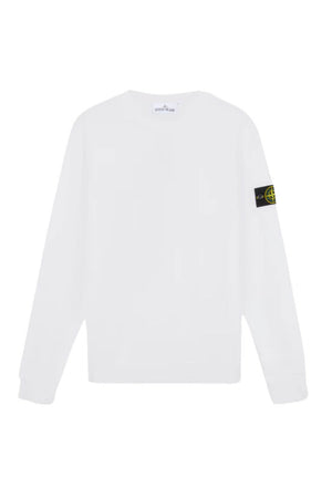 Sudadera de cuello redondo de polar de algodón orgánico de Stone Island
