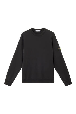 Sudadera de cuello redondo de polar de algodón orgánico de Stone Island