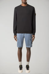 Sudadera de cuello redondo de polar de algodón orgánico de Stone Island