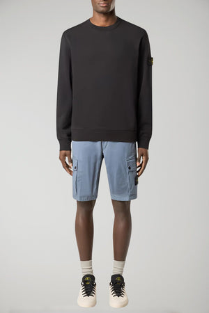 Sudadera de cuello redondo de polar de algodón orgánico de Stone Island