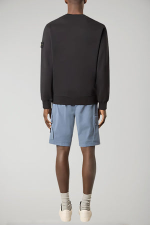 Sudadera de cuello redondo de polar de algodón orgánico de Stone Island