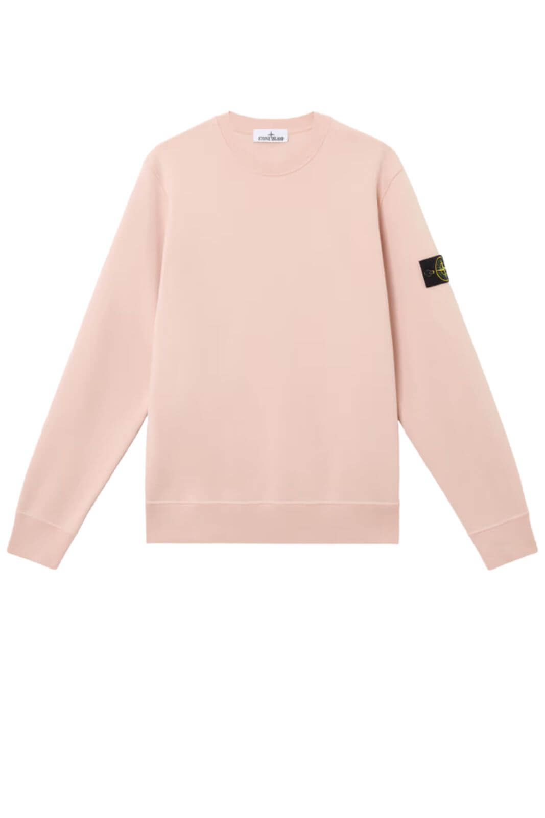 Sudadera de cuello redondo de polar de algodón orgánico de Stone Island
