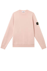 Sudadera de cuello redondo de polar de algodón orgánico de Stone Island