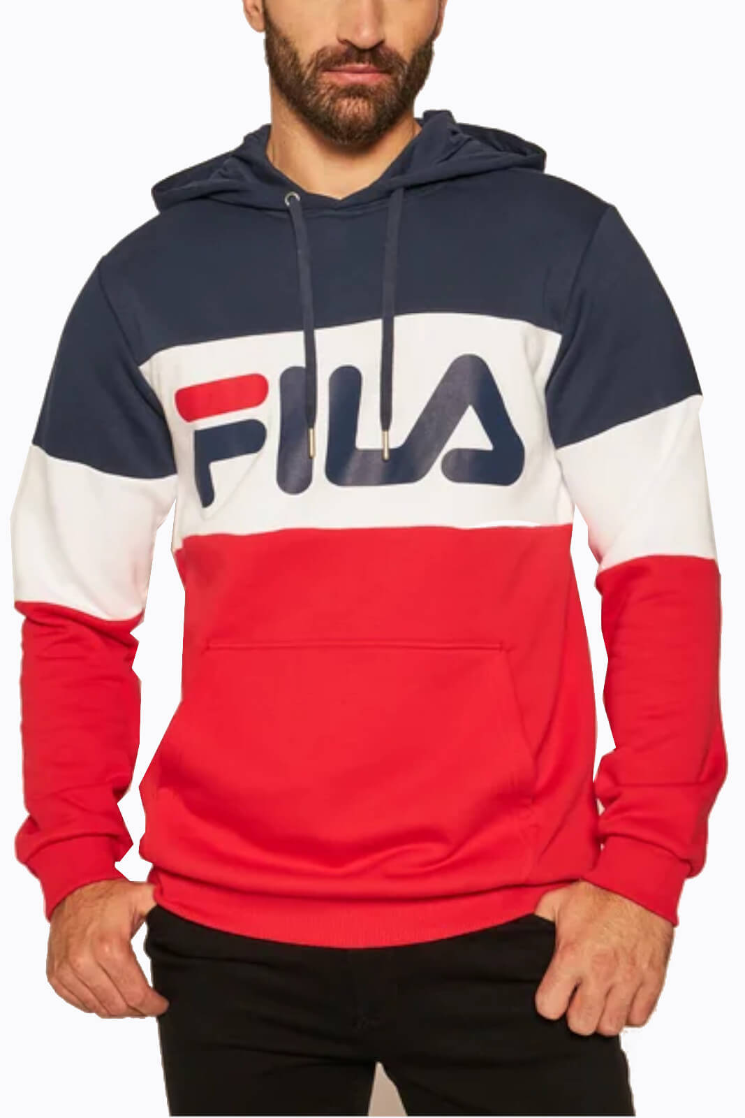 Fila Men's Sweatshirt NIGHT BLOCKED HOODY