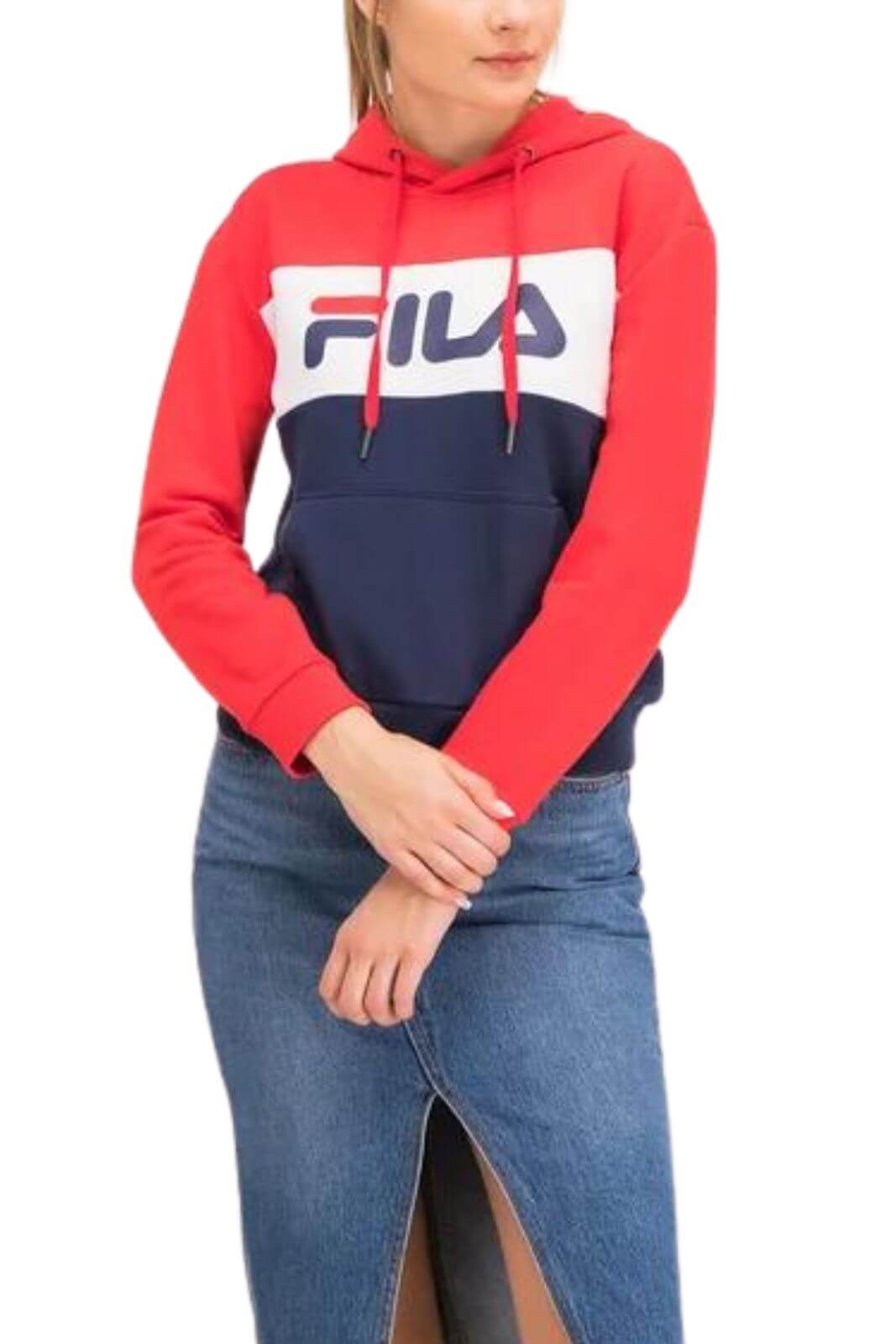 Flirla Felpa con cappuccio da donna ampia e casual, a maniche lunghe