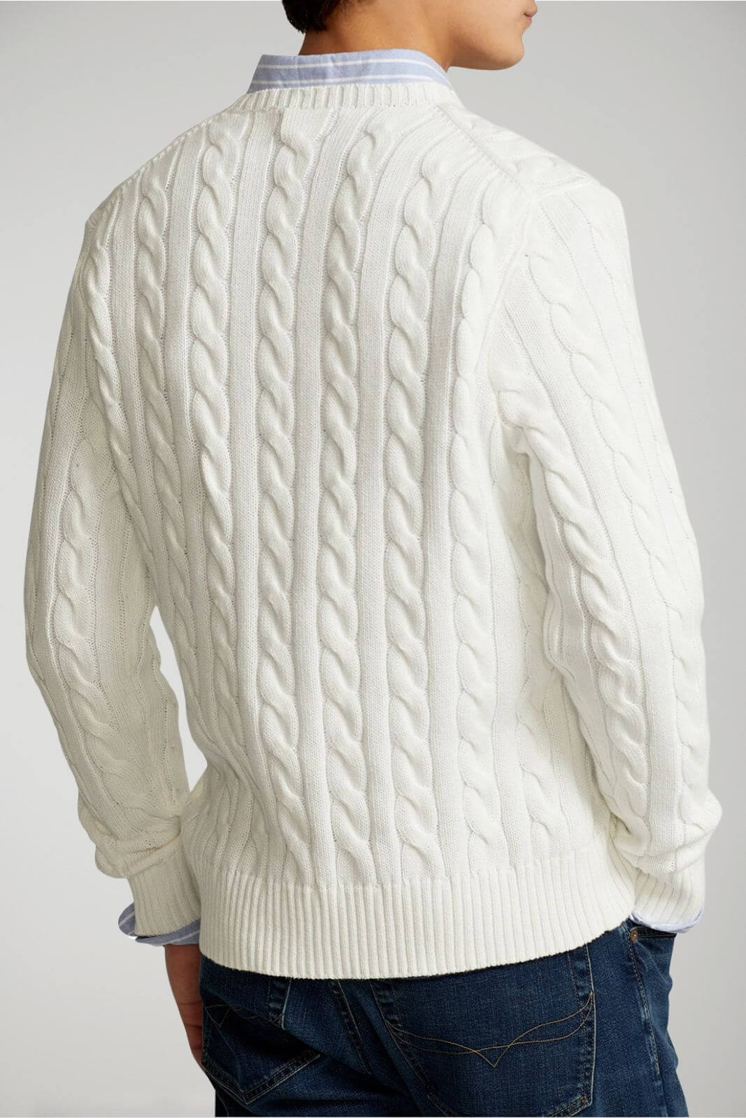 Polo Ralph Lauren maglia uomo a trecce girocollo