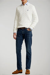 Polo Ralph Lauren men's cable-knit crew neck sweater