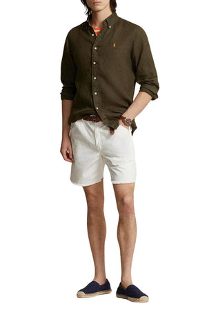 Polo Ralph Lauren camicia uomo in lino botton down