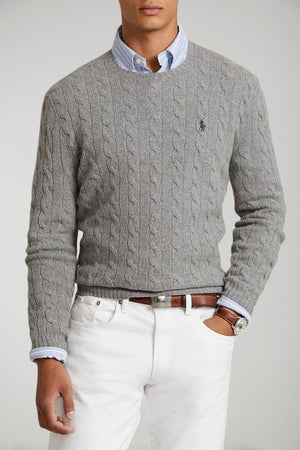 Suéter de punto trenzado para hombre de Polo Ralph Lauren