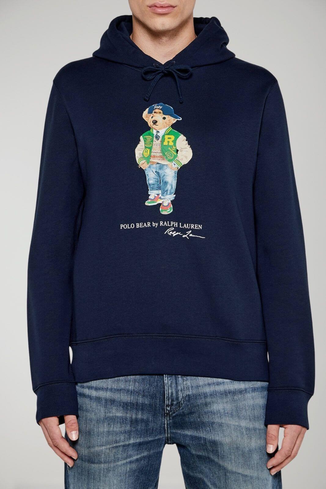 Polo Ralph Lauren felpa uomo Polo Bear con cappuccio