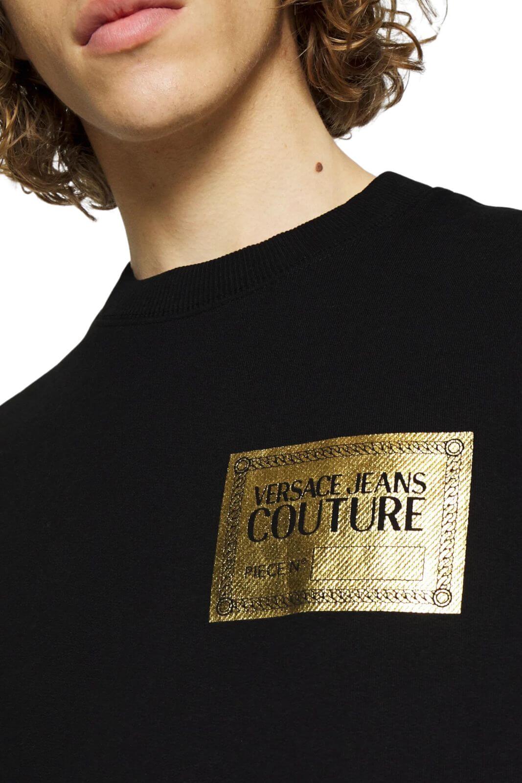 Versace Jeans Couture Felpa Uomo PIECE TEXT FOIL