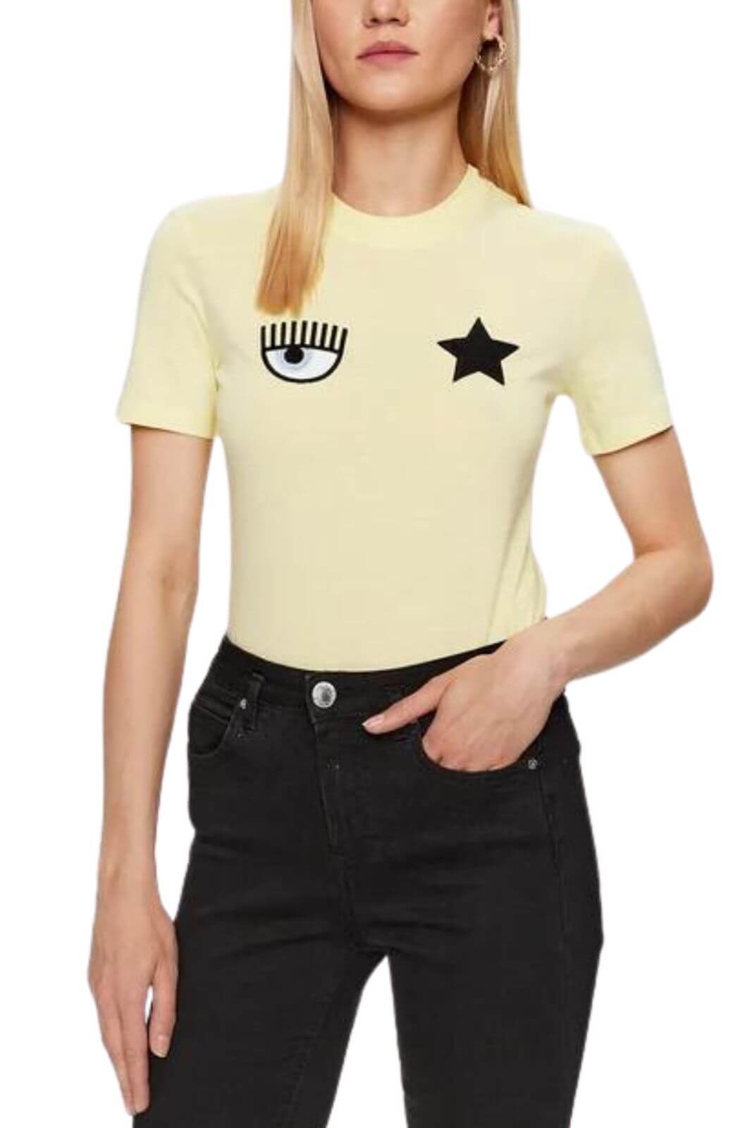 Chiara Ferragni T-shirt Donna EYE STAR EMBROIDERY