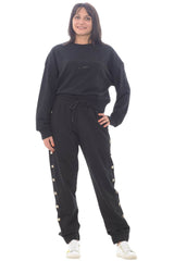 Chiara Ferragni Women's Sweatshirt MAXI LOGOMANIA STRASS