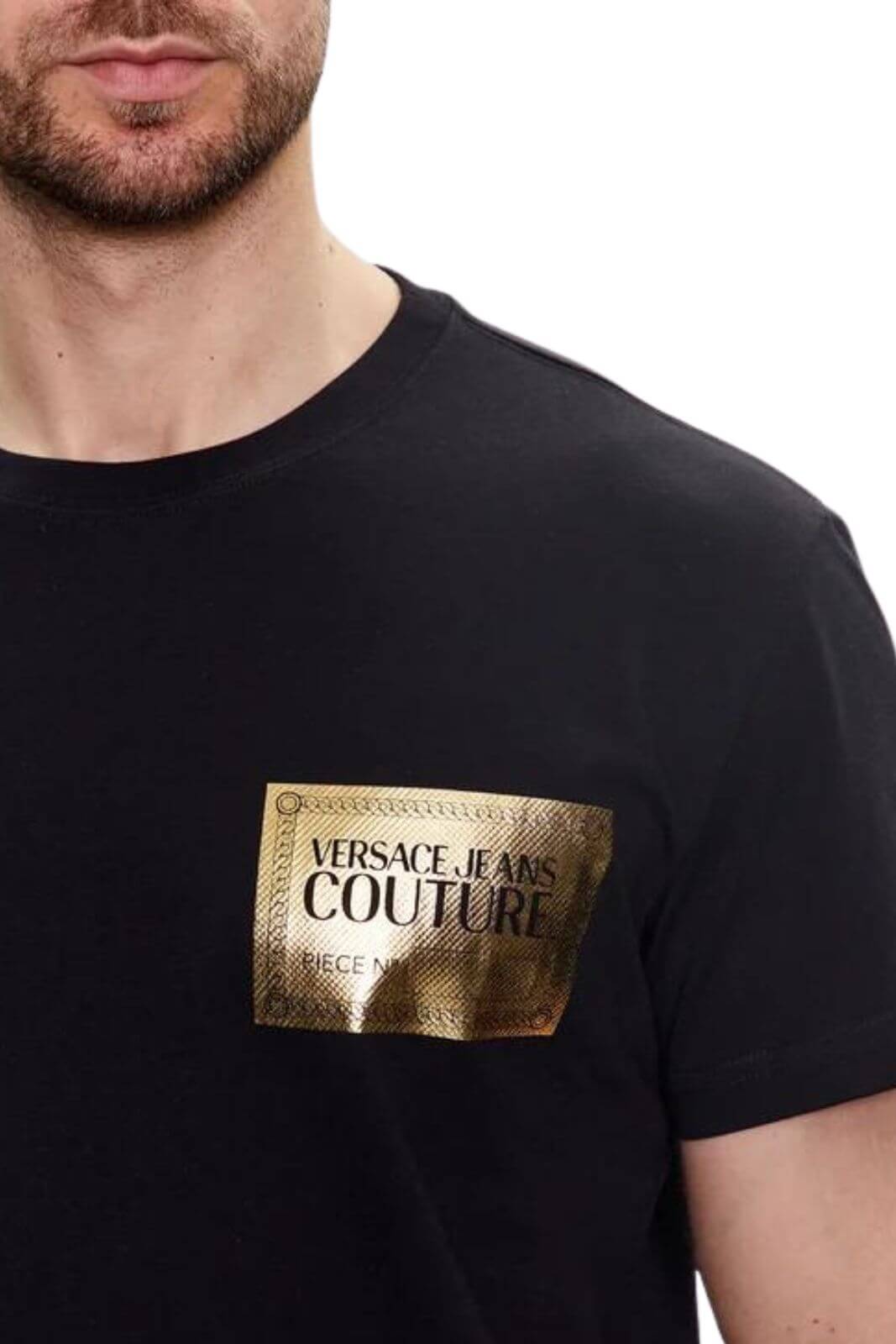 Versace Jeans Couture T-shirt Uomo PIECE TEXT FOIL