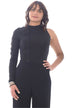 Versace Jeans Couture Camiseta mujer con cierre lateral cruzado